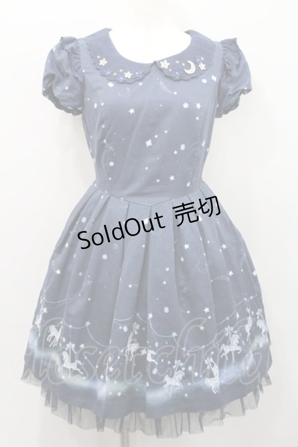 画像1: Secret Honey / メリーゴーランドワンピース 2 ネイビー I-26-01-31-061-CA-OP-TE-ZI (1)