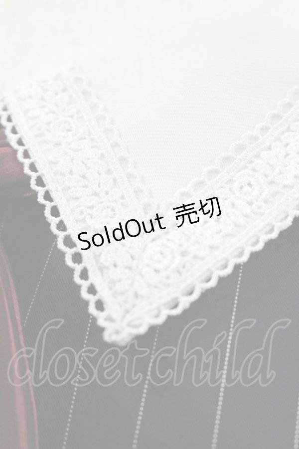 画像4: Secret Honey / ストライプロングシャツワンピース  ネイビーＸボルドー I-26-01-31-063-CA-OP-SA-ZI (4)