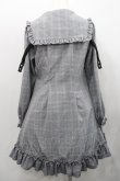 画像2: Amavel / Rosary Frill Aラインワンピース  黒チェック I-26-01-31-064-CA-OP-SA-ZI (2)