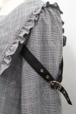 画像4: Amavel / Rosary Frill Aラインワンピース  黒チェック I-26-01-31-064-CA-OP-SA-ZI (4)