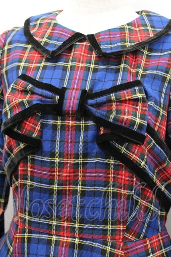 画像3: Melody BasKet / リボンタータンワンピース  ブルー I-26-01-31-065-LO-OP-SA-ZI (3)