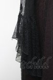 画像3: alice auaa / レース重ねコルセットロングワンピース  黒Ｘボルドー I-26-01-31-073-AA-OP-SA-ZI (3)