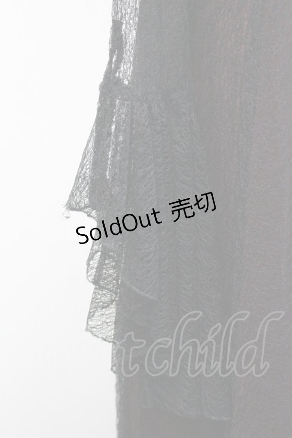 画像3: alice auaa / レース重ねコルセットロングワンピース  黒Ｘボルドー I-26-01-31-073-AA-OP-SA-ZI (3)