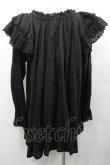 画像2: PINK HOUSE / コットンレース使いチュニックブラウス  ブラック I-26-01-31-075-LO-OP-SA-ZI (2)