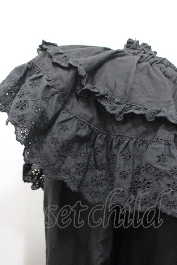 画像3: PINK HOUSE / コットンレース使いチュニックブラウス  ブラック I-26-01-31-075-LO-OP-SA-ZI (3)