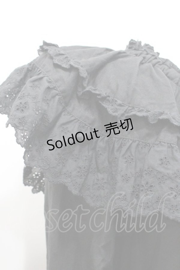 画像3: PINK HOUSE / コットンレース使いチュニックブラウス  ブラック I-26-01-31-075-LO-OP-SA-ZI (3)