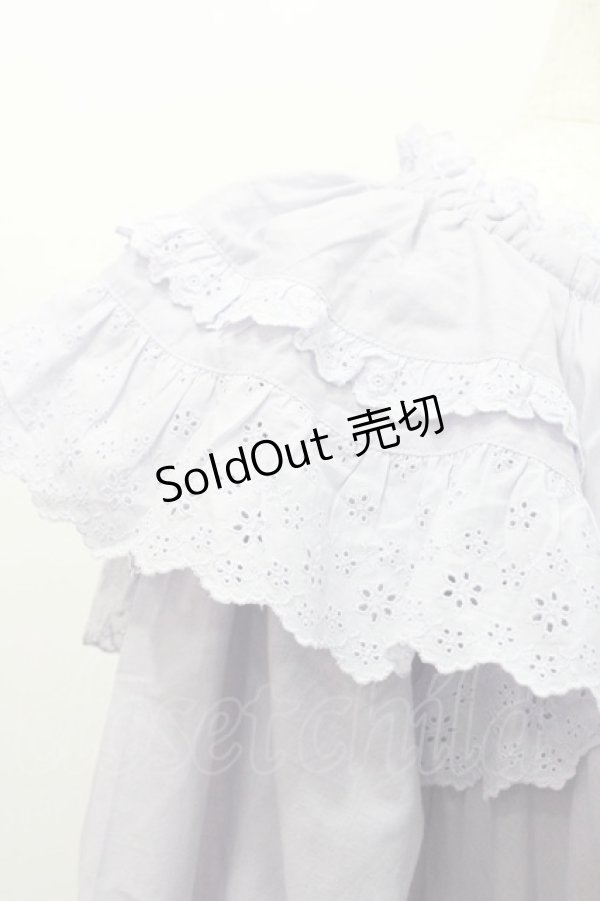 画像3: PINK HOUSE / コットンレース使いチュニックブラウス  ラベンダー I-26-01-31-076-LO-OP-SA-ZI (3)