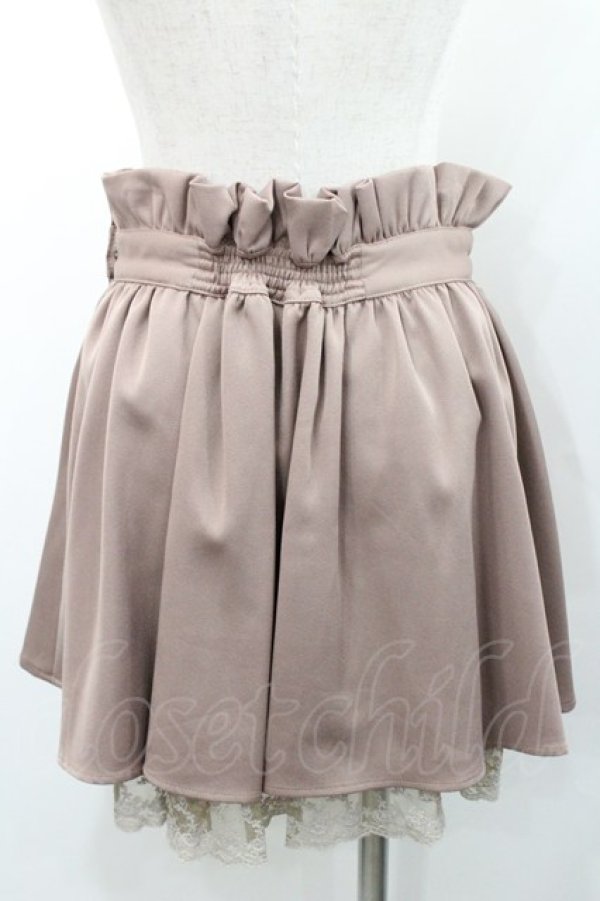 画像2: Ank Rouge / フロントリボンピンタックスカート  ベージュ I-26-01-31-083-CA-SK-SA-ZI (2)