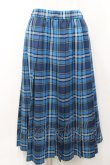 画像1: MILK / TEAM CHECKロングスカート  ネイビーチェック I-26-01-31-084-ML-SK-SA-ZI (1)