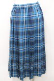 画像2: MILK / TEAM CHECKロングスカート  ネイビーチェック I-26-01-31-084-ML-SK-SA-ZI (2)