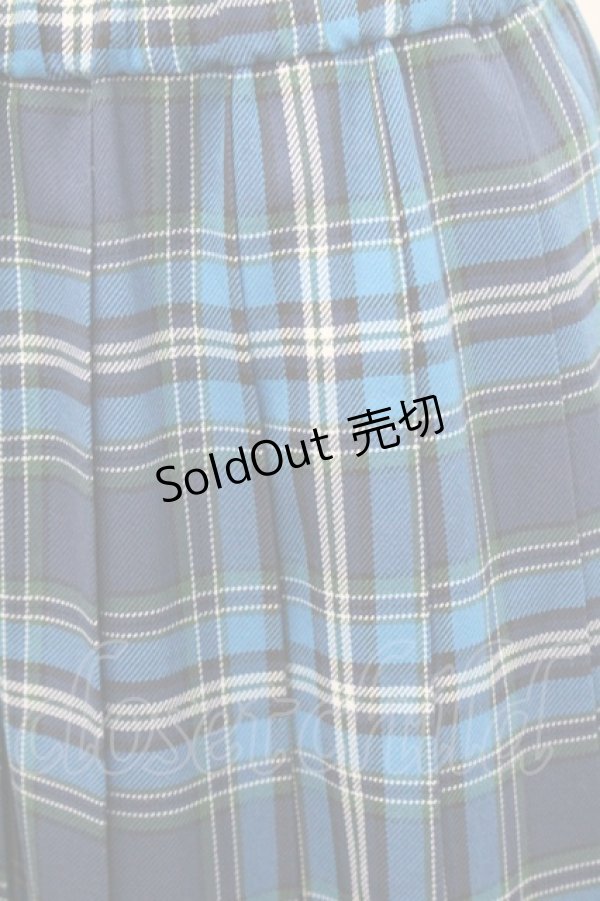 画像3: MILK / TEAM CHECKロングスカート  ネイビーチェック I-26-01-31-084-ML-SK-SA-ZI (3)