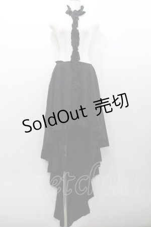 画像: alice auaa / 変形ロングスカート  黒 I-26-01-31-088-AA-SK-SA-ZI