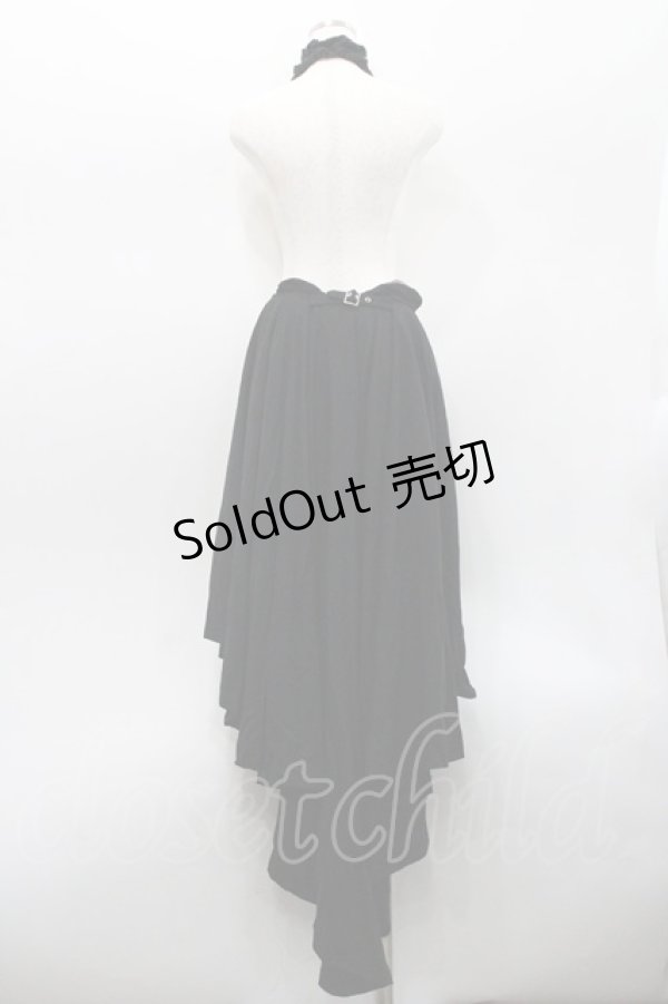 画像2: alice auaa / 変形ロングスカート  黒 I-26-01-31-088-AA-SK-SA-ZI (2)