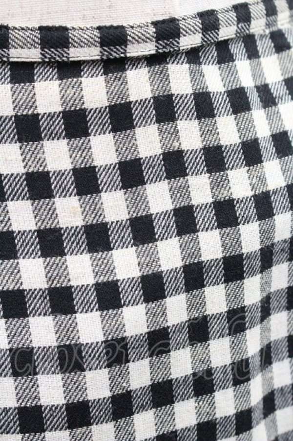 画像3: INGEBORG / ギンガムチェックスカート  黒Ｘ白チェック I-26-01-31-089-LO-SK-SA-ZI (3)