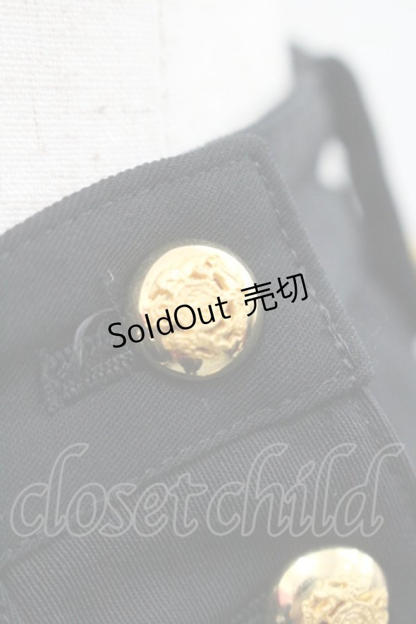 画像4: INGEBORG / 金ボタン付きスカート  ブラック I-26-01-31-092-LO-SK-SA-ZI (4)