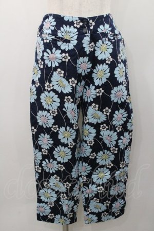 画像: PEACE NOW / フラワー総柄パンツ  ネイビー I-26-01-31-095-PU-PA-SA-ZI