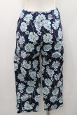 画像2: PEACE NOW / フラワー総柄パンツ  ネイビー I-26-01-31-095-PU-PA-SA-ZI (2)