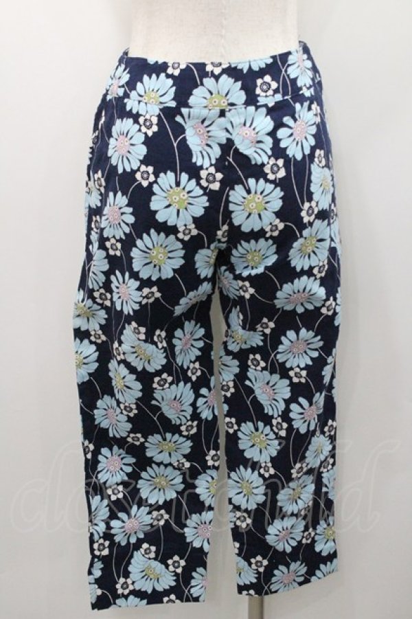画像2: PEACE NOW / フラワー総柄パンツ  ネイビー I-26-01-31-095-PU-PA-SA-ZI (2)