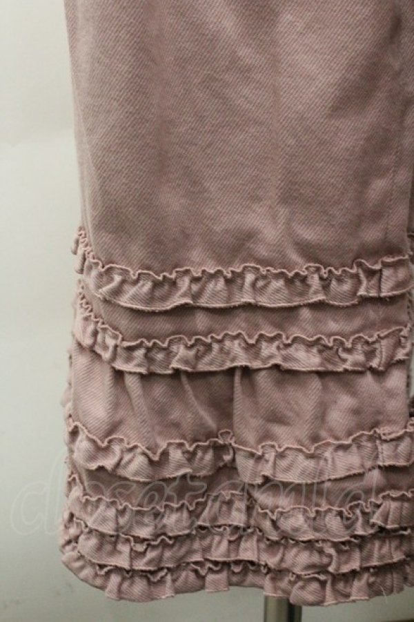 画像3: PINK HOUSE / フリル使いワイドパンツ  ピンク I-26-01-31-096-LO-PA-SA-ZI (3)