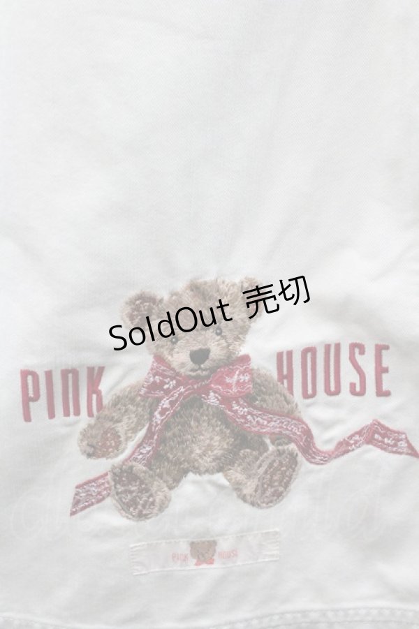 画像3: PINK HOUSE / 裾テディベア刺繍チノスカート M ベージュ I-26-01-31-097-LO-SK-SA-ZI (3)