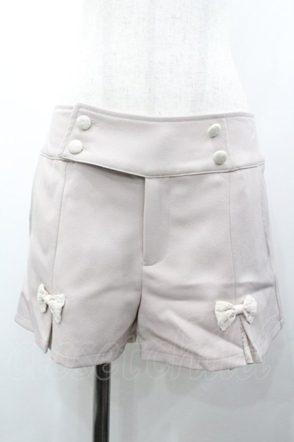 画像1: Ank Rouge / 裾リボンショートパンツ  ピンク I-26-01-31-098-CA-PA-SA-ZI (1)