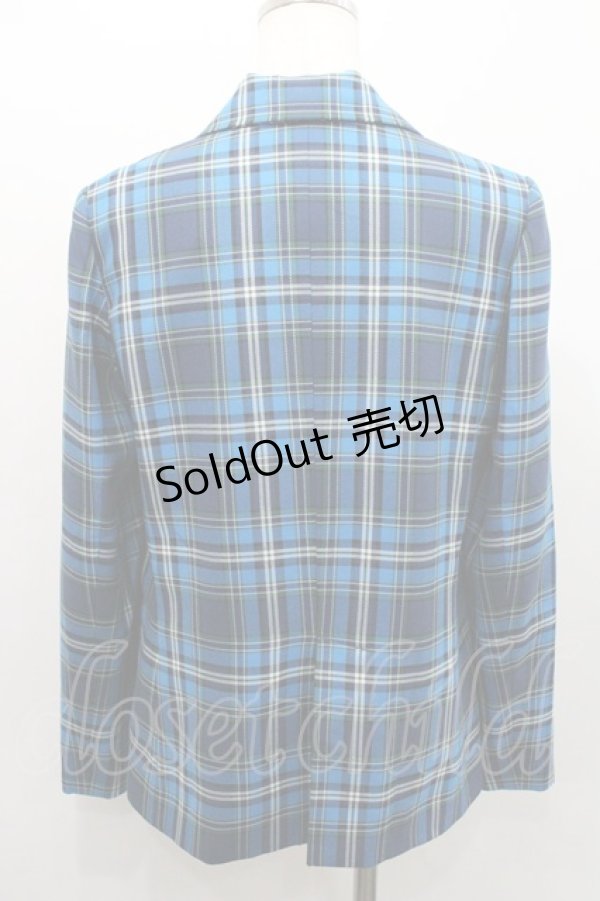 画像2: MILK / TEAM CHECKジャケット  ネイビーチェック I-26-01-31-011-ML-JA-SA-ZI (2)