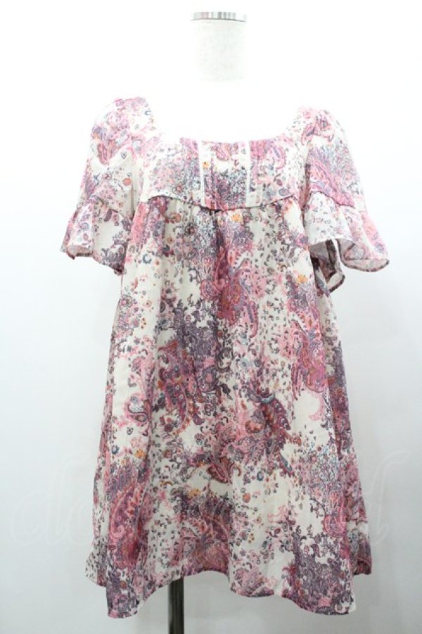 画像1: Barbie / ペイズリー柄トップス M オフ I-26-01-31-099-EL-OP-TE-ZI (1)