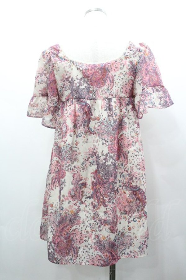 画像2: Barbie / ペイズリー柄トップス M オフ I-26-01-31-099-EL-OP-TE-ZI (2)