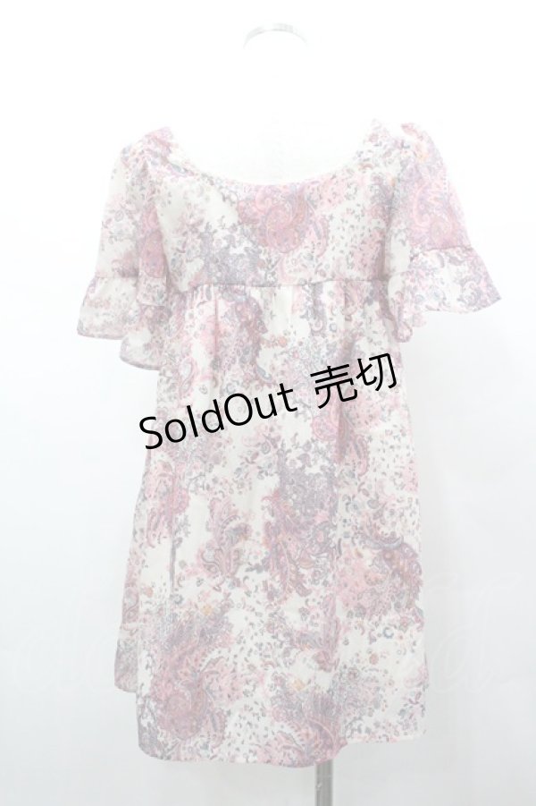 画像2: Barbie / ペイズリー柄トップス M オフ I-26-01-31-099-EL-OP-TE-ZI (2)