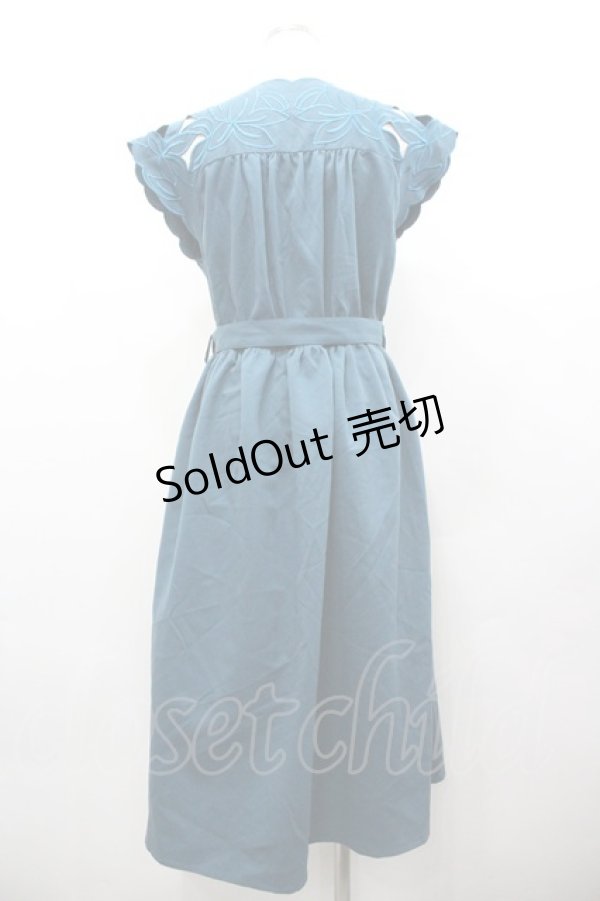 画像2: an another angelus / ベルト付きワンピース F グリーン I-26-01-31-100-CA-OP-TE-ZI (2)