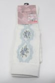 画像1: m petit by misako / ECAMOVKバラレースソックス 23-25CM  I-26-01-31-104-LO-ZA-SA-ZI (1)