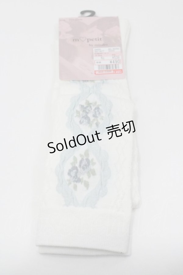 画像1: m petit by misako / ECAMOVKバラレースソックス 23-25CM  I-26-01-31-104-LO-ZA-SA-ZI (1)