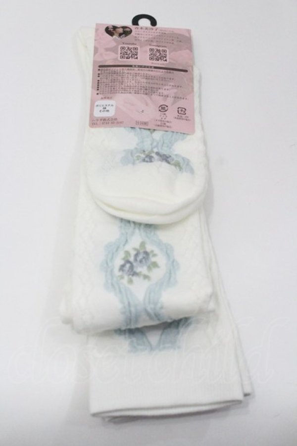 画像2: m petit by misako / ECAMOVKバラレースソックス 23-25CM  I-26-01-31-104-LO-ZA-SA-ZI (2)