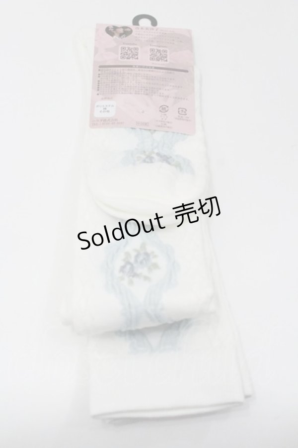 画像2: m petit by misako / ECAMOVKバラレースソックス 23-25CM  I-26-01-31-104-LO-ZA-SA-ZI (2)