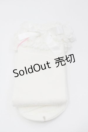 画像: BABY, THE STARS SHINE BRIGHT / トーションレースハイソックス  白 I-26-01-31-108-0-ZA-SA-ZI