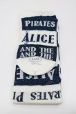 画像2: ALICE and the PIRATES / A/Pラメロゴボーダーオーバーニーソックス  白Ｘ紺 I-26-01-31-117-PA-ZA-SA-ZI (2)