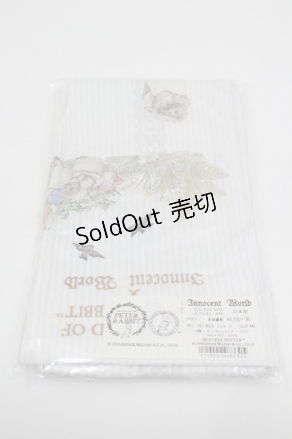 画像2: Innocent World / ピーターラビットとちょうちょのタイツ  白 I-26-01-31-123-IW-ZA-SA-ZI (2)
