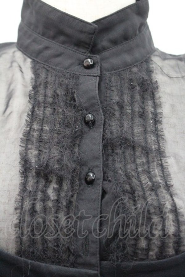 画像3: alice auaa / シースルーブラウス  黒 I-26-01-31-013-AA-BL-SA-ZI (3)