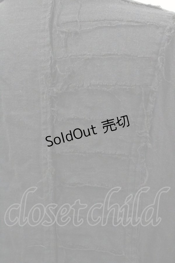 画像3: alice auaa / ガーゼフリルロングシャツ  黒 I-26-01-31-014-AA-BL-SA-ZI (3)