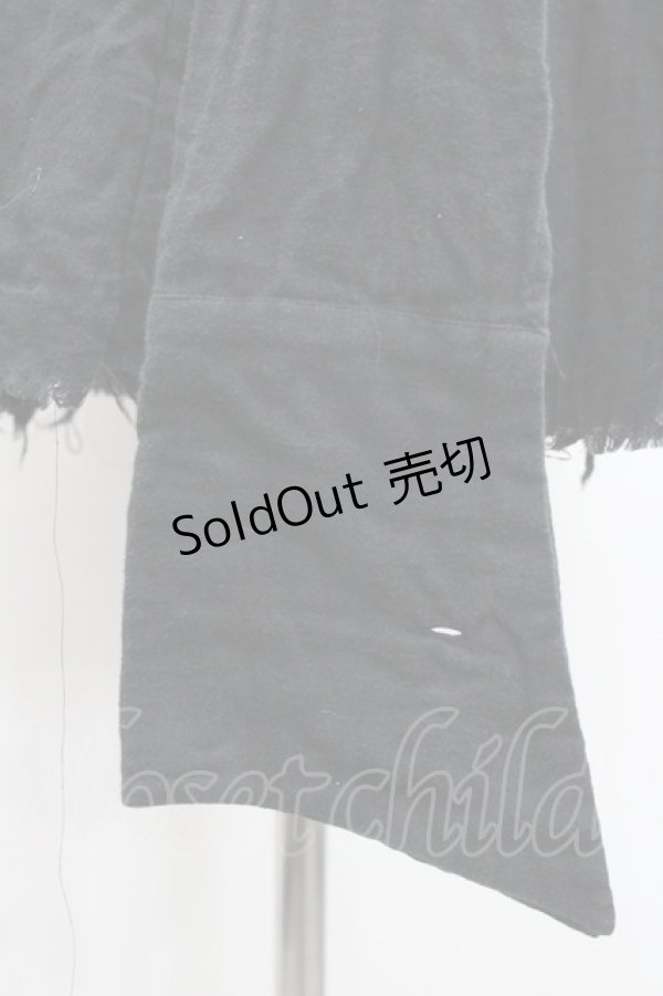 画像5: alice auaa / ガーゼフリルロングシャツ  黒 I-26-01-31-014-AA-BL-SA-ZI (5)