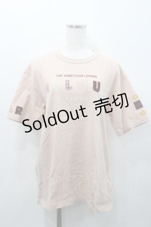 画像: Karl Helmut / ロゴアップリケ半袖Tシャツ M ピンク I-26-01-31-017-EL-TS-SA-ZI