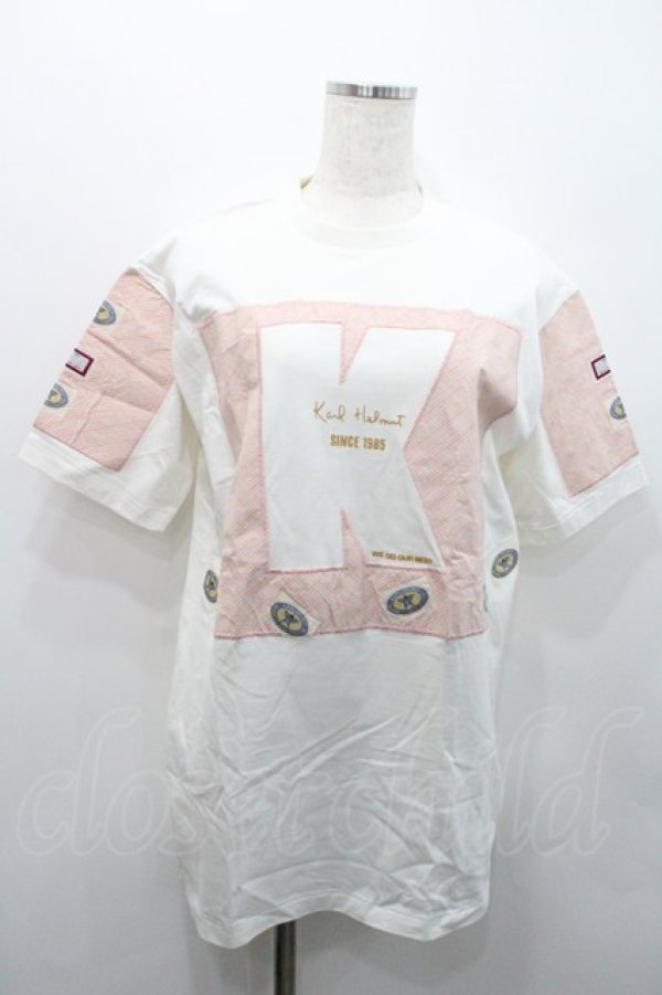 画像1: Karl Helmut / ワッペン&Kアップリケ半袖Tシャツ M ホワイト I-26-01-31-018-EL-TS-SA-ZI (1)