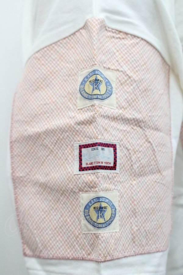 画像4: Karl Helmut / ワッペン&Kアップリケ半袖Tシャツ M ホワイト I-26-01-31-018-EL-TS-SA-ZI (4)