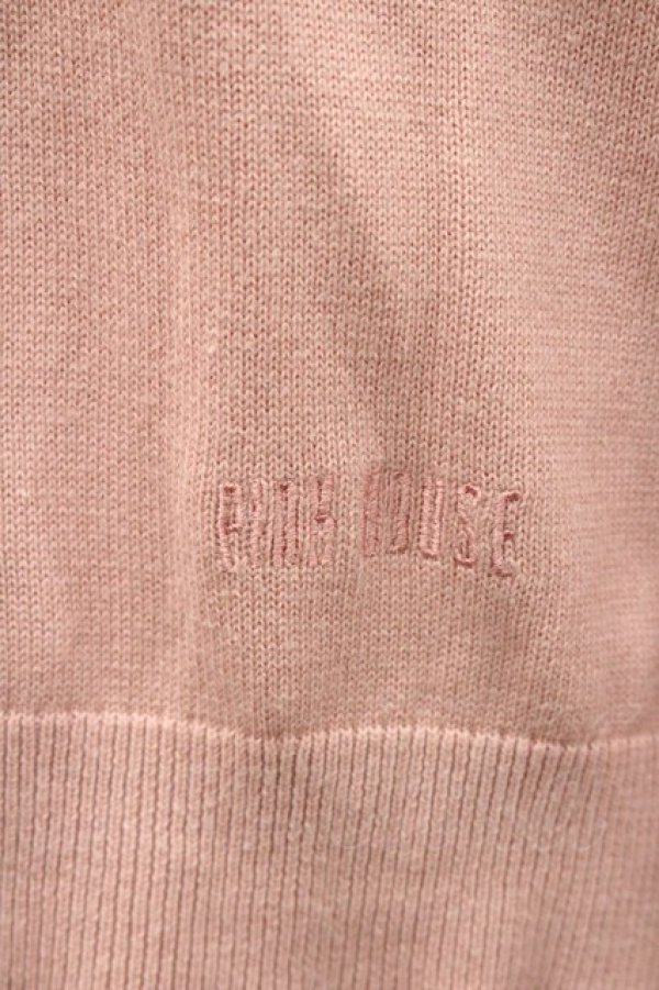 画像4: PINK HOUSE / ロゴ刺繍ニットカーディガン  ピンク I-26-01-31-021-LO-TO-SA-ZI (4)