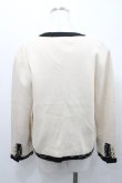 画像2: INGEBORG / 金ボタンボレロカーディガン  アイボリー I-26-01-31-023-LO-TO-SA-ZI (2)