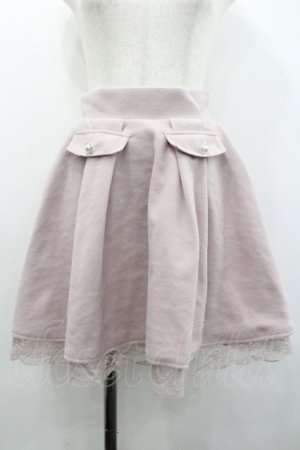 画像: Honey Cinnamon / パールポケットデザインスカート  ピンク I-26-02-01-004-LO-SK-SA-ZI