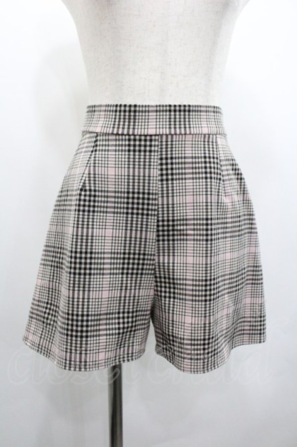 画像3: Honey Cinnamon / フリルハーネスセットアップ  ピンクチェック I-26-02-01-038-LO-OP-SA-ZI (3)