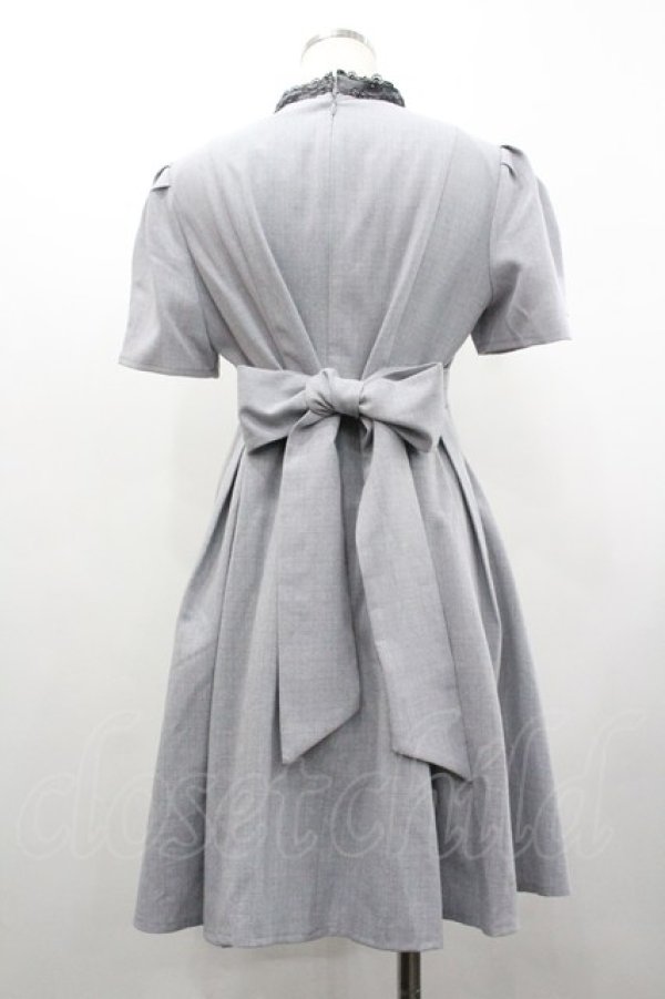 画像2: Secret Honey / レースヨークワンピース  黒Ｘグレー I-26-02-01-039-CA-OP-SA-ZI (2)