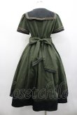 画像2: Amavel / Guardianセーラーミリタリーミドル丈ワンピース  カーキ I-26-02-01-044-CA-OP-SA-ZI (2)