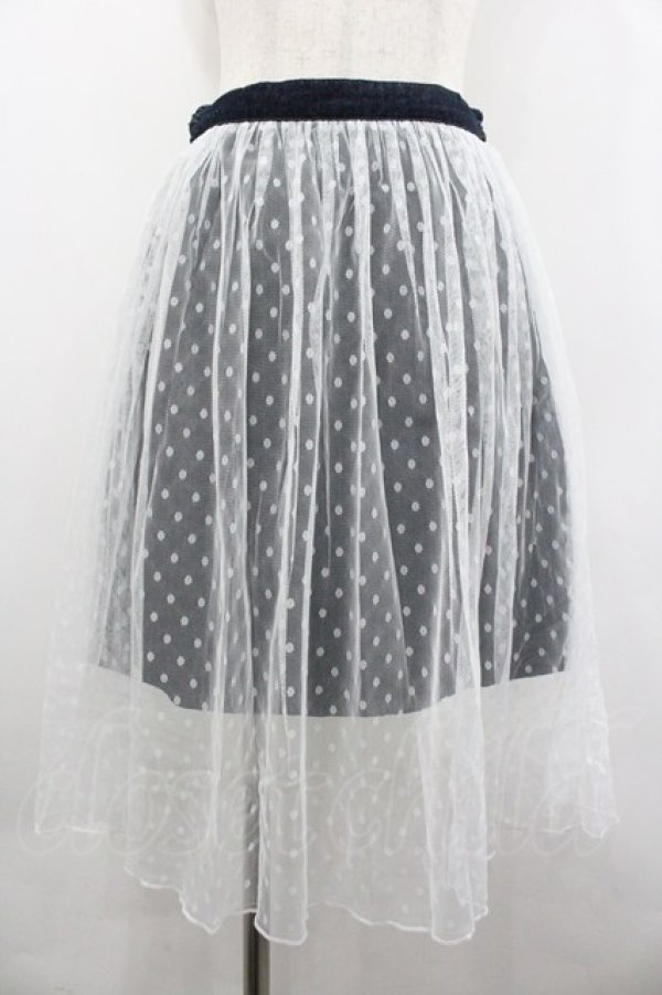 画像1: Swankiss / TS fuwafuwa denim S/K  デニムＸ白 I-26-02-01-006-CA-SK-SA-ZI (1)